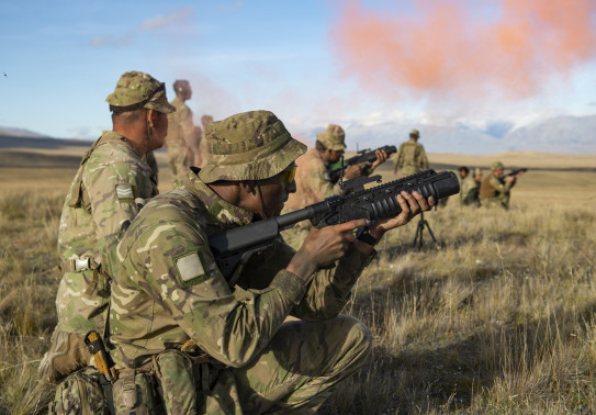 Exercise Alpha Kōura in the Tekapo Military Training Area saw soldiers utilising a number of weapon systems to engage targets. 