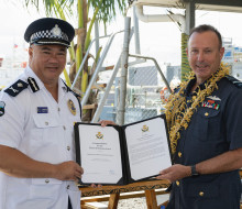 Photo 4 NZDF CDF Commendation Ceremony Maritime Unit of the Samoan Police Service