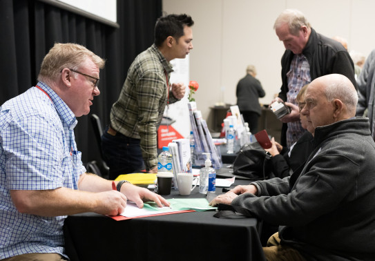Veterans’ Affairs provides support to a wide range of veterans, providing one-on-one time at forums such as at this recent event in Hamilton