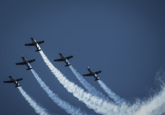 The Black Falcons, the Royal New Zealand Air Force display team, will kick off their summer display season with an appearance from the T-6C Texan II aircraft at Wings over Wairarapa Air Festival