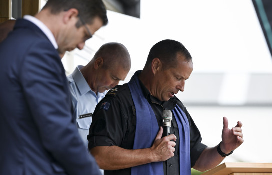 The new ‘living concept’ soldiers flats at Papakura Military Camp are blessed at a recent opening with Associate Minister of Defence Chris Penk.