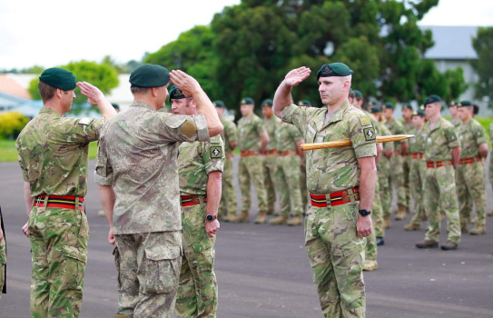 WO1 Richie Bray is currently the Regimental Sergeant Major for 16th Field Regiment, Royal Regiment of New Zealand Artillery