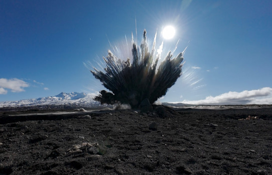 Waiouru Military Training Area provides a remote area for the NZ Army to dispose of expired, worn and damaged ammunition and explosives